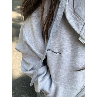 embroidered hoodie