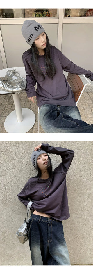 rhinestone long sleeve