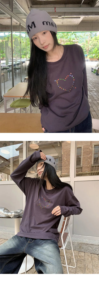 rhinestone long sleeve