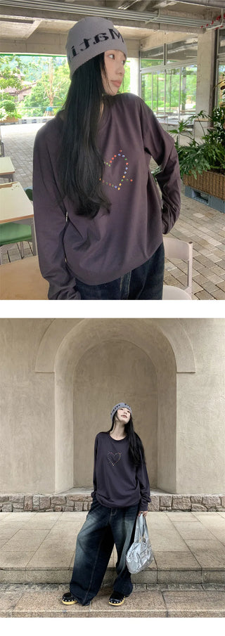 rhinestone long sleeve