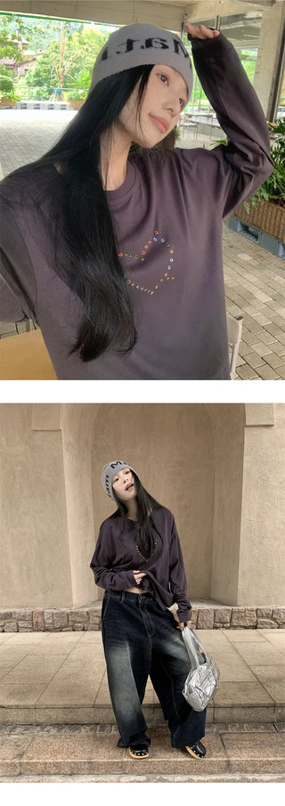 rhinestone long sleeve