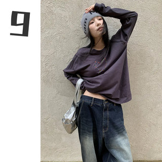 rhinestone long sleeve