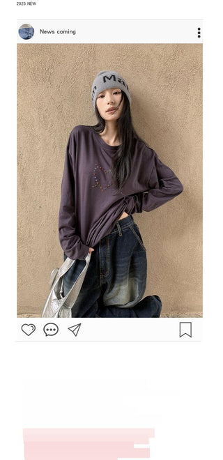 rhinestone long sleeve