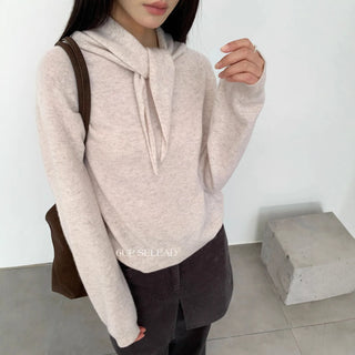 scarf wool pullover