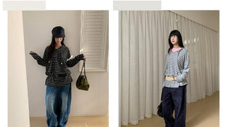 striped hooded sweater