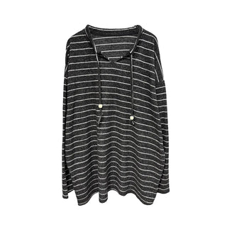 striped hooded sweater