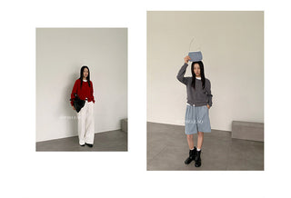 sunken stripe sweater