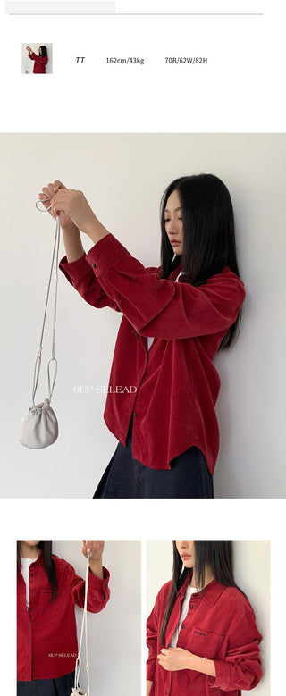 corduembroidered shirt