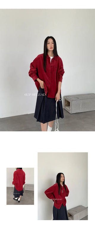 corduembroidered shirt