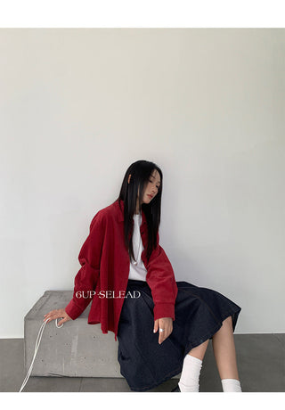 corduembroidered shirt