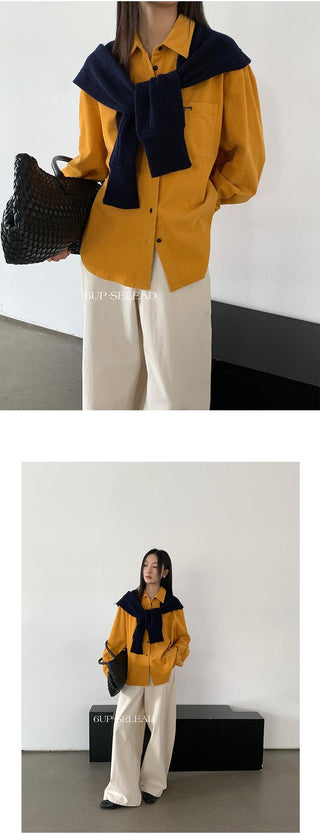 corduembroidered shirt