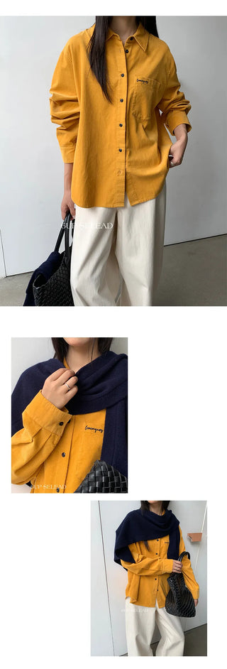 corduembroidered shirt