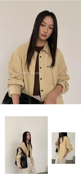 corduembroidered shirt