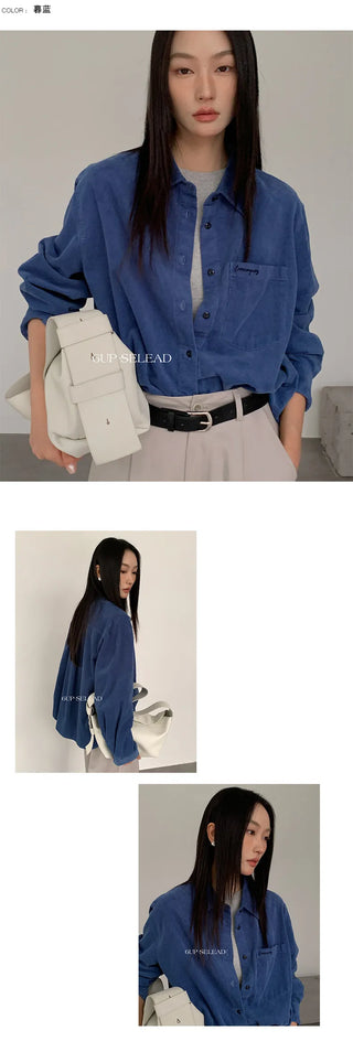 corduembroidered shirt