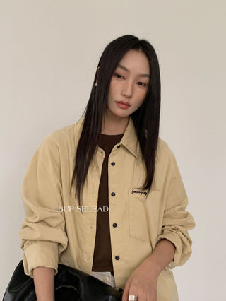 corduembroidered shirt