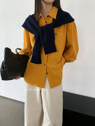 corduembroidered shirt