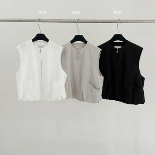 round neck vest