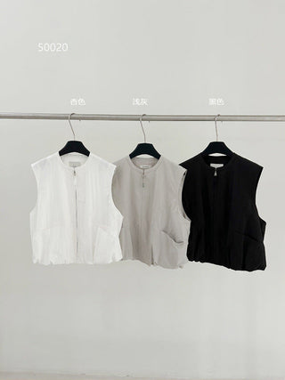 round neck vest