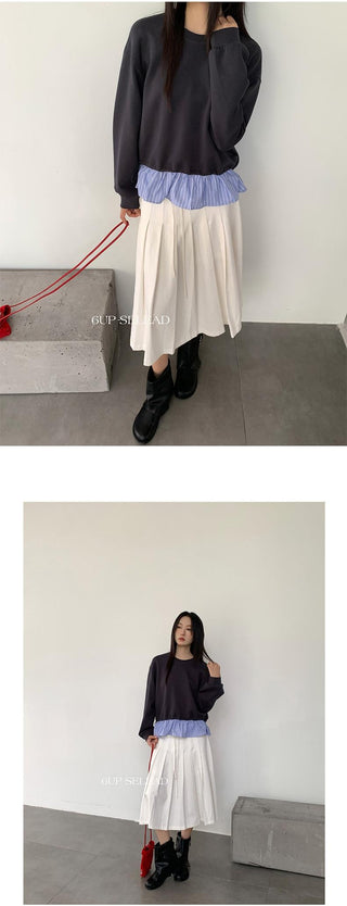 striped patchwork sweater