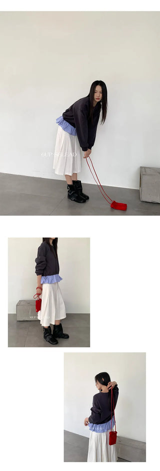 striped patchwork sweater