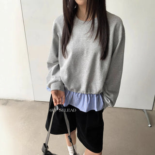 striped patchwork sweater