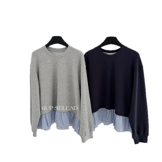 striped patchwork sweater