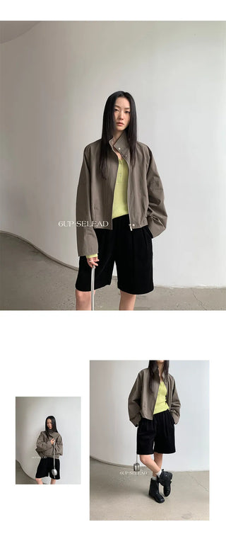 stand collar jacket