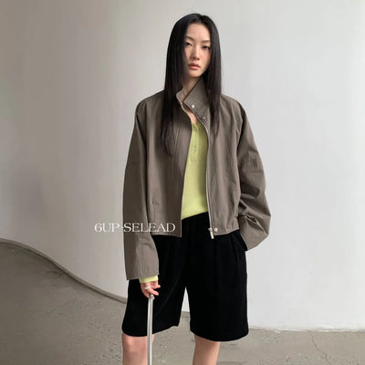 stand collar jacket