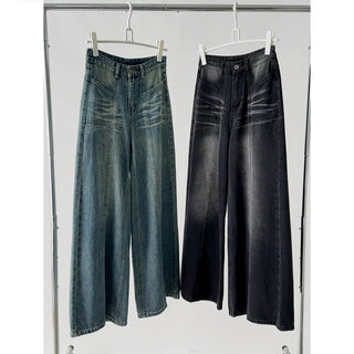 washed drap Jeans
