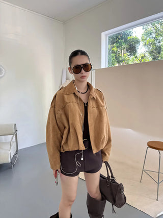 suede pilot jacket