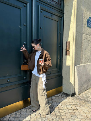 suede pilot jacket