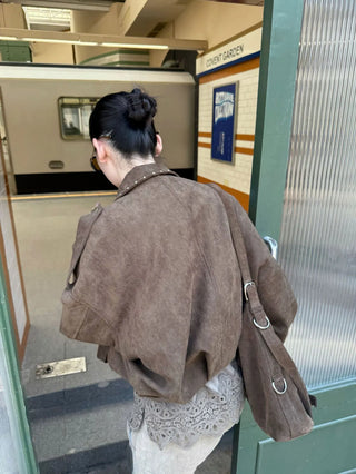suede pilot jacket