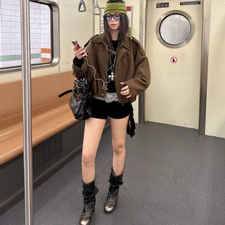 suede pilot jacket
