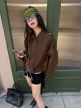 suede pilot jacket
