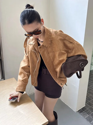 suede pilot jacket