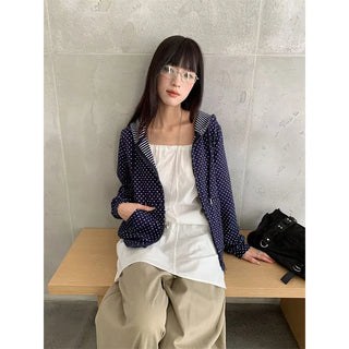 polka dot hoodie