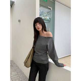 striped irregular top