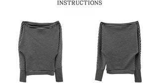 striped irregular top