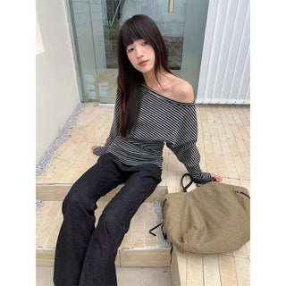 striped irregular top