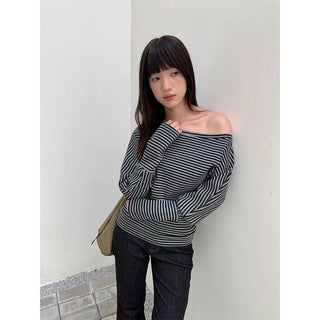 striped irregular top