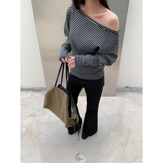 striped irregular top