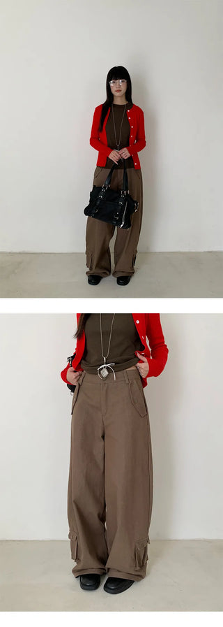 workwear wide pants