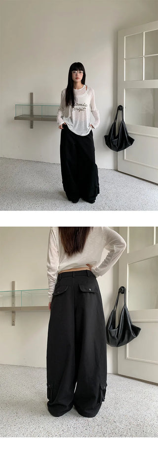 workwear wide pants