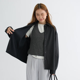 PU leather shirt