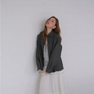 PU leather shirt