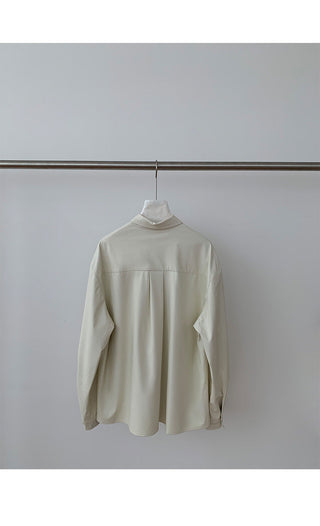 PU leather shirt