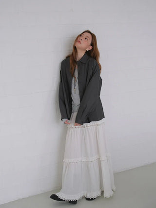 PU leather shirt