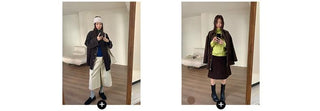 pocket mid-length jacket