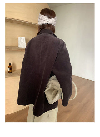 pocket mid-length jacket