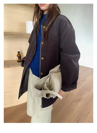 pocket mid-length jacket